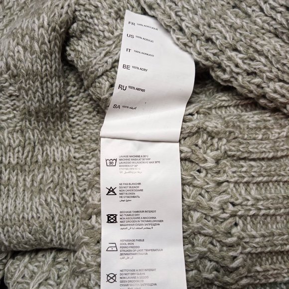 Cable Knit Sweater, Size EURO M - Picture 6 of 6